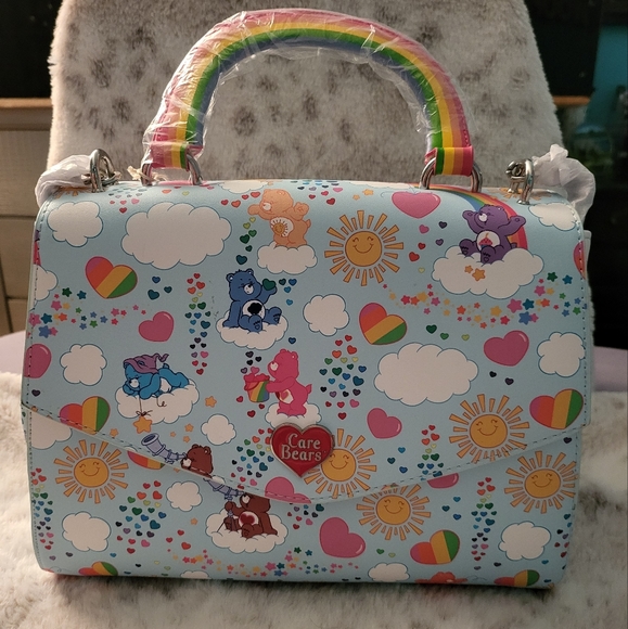 Loungefly Bags Loungefly Care Bears Rainbow Handle Crossbody Bag